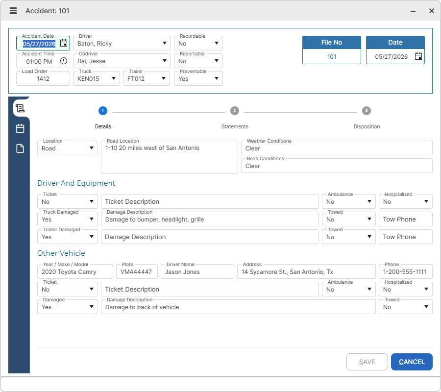 Accident Register